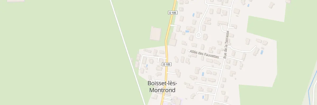 Plan du 35 Rte du Canal à Boisset-lès-Montrond