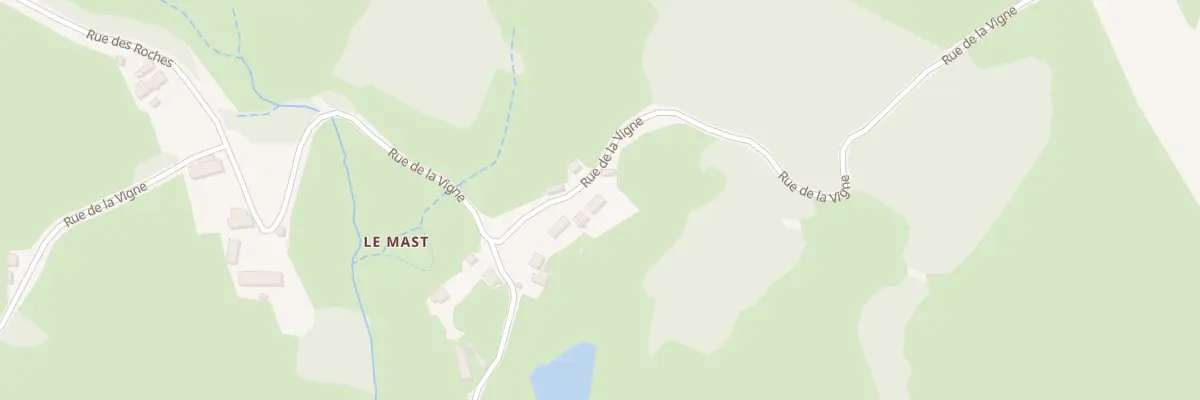 Plan du 5013 Le Mast à Dettey