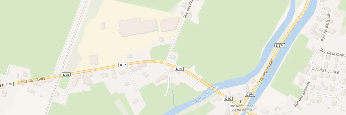 Plan du 4 Rue de la Gare à Palinges