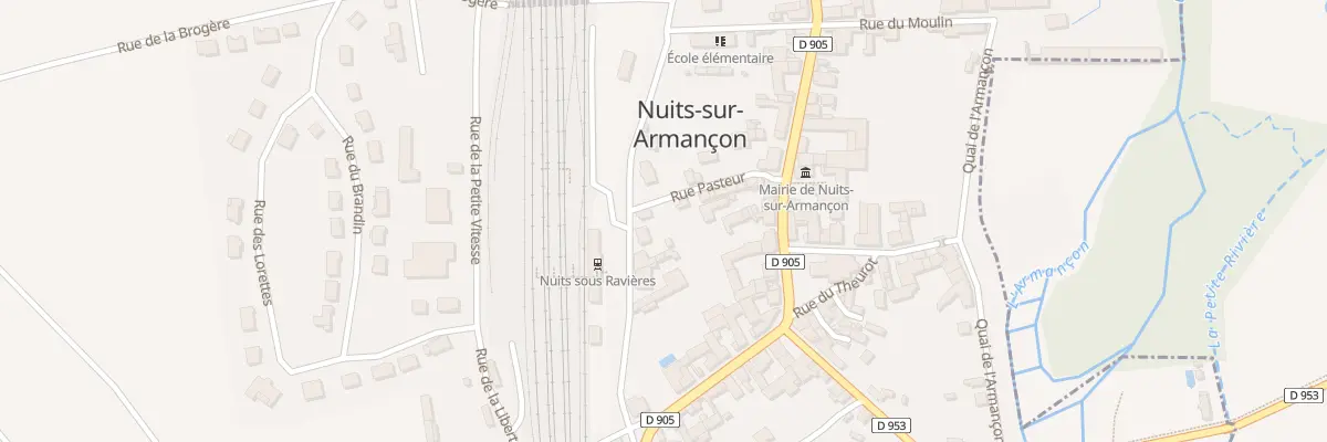 Plan du 6 Rue de la Gare à Nuits