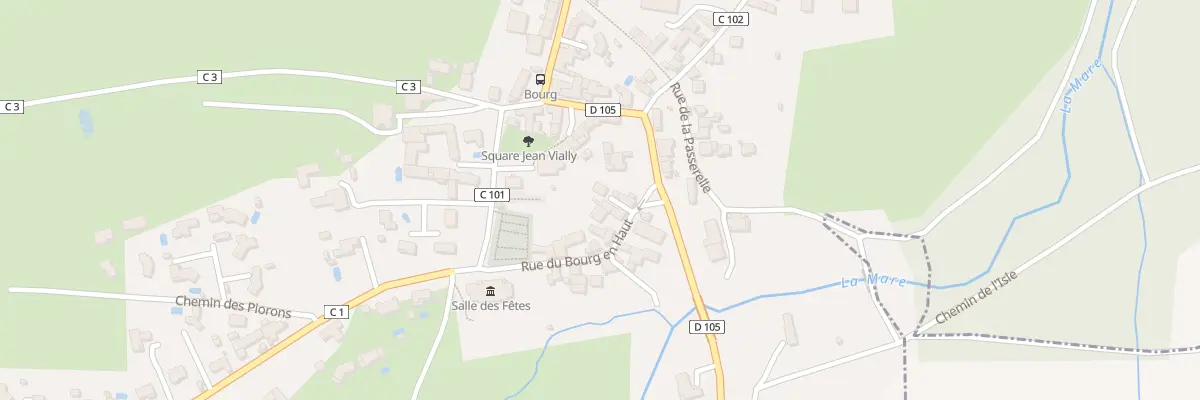 Plan du 8 Rue du Bourg en Haut à Boisset-lès-Montrond