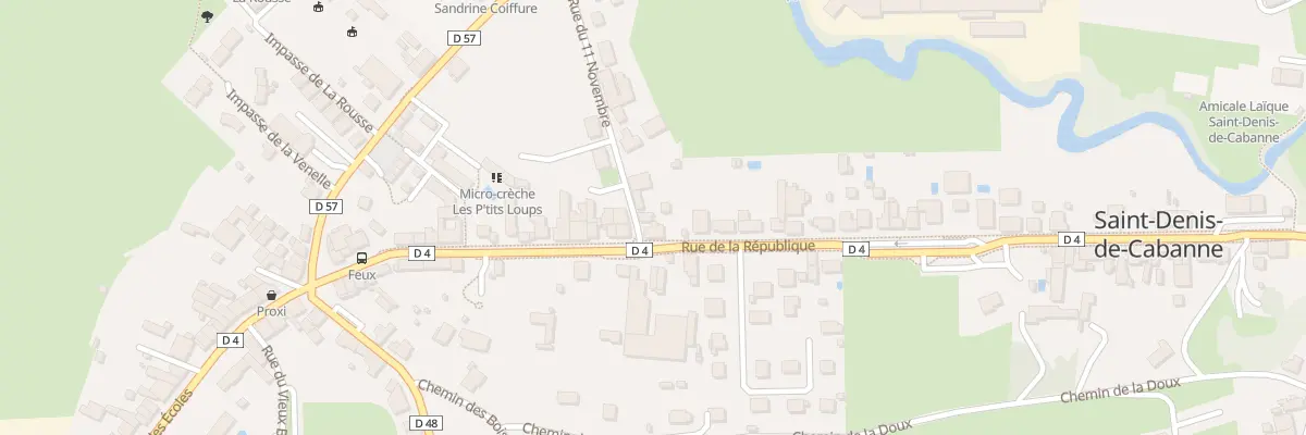 Plan du 243 Rue de la Republique à Saint-Denis-de-Cabanne