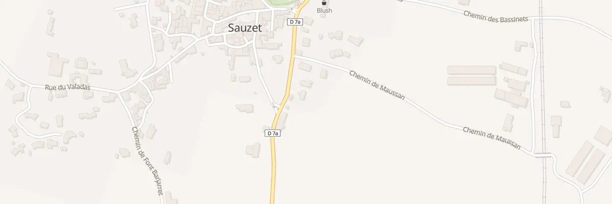 Plan du 5250 Le Village à Sauzet