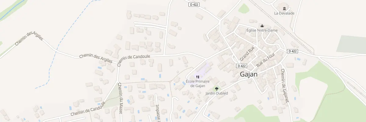 Plan du 5010 Rue des Ecoles à Gajan