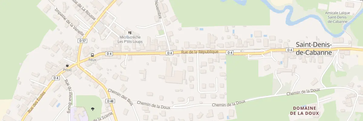Plan du 250 Rue de la Republique à Saint-Denis-de-Cabanne