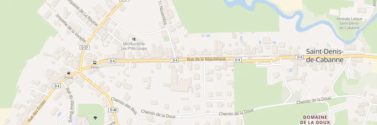 Plan du 268 Rue de la Republique à Saint-Denis-de-Cabanne