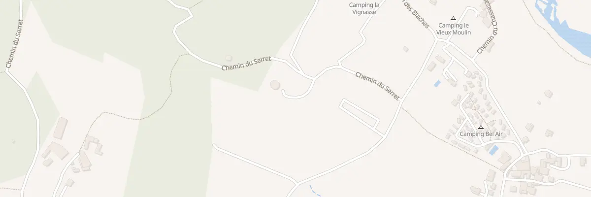 Plan du 5544 Lou Serret Ouest à Berrias-et-Casteljau