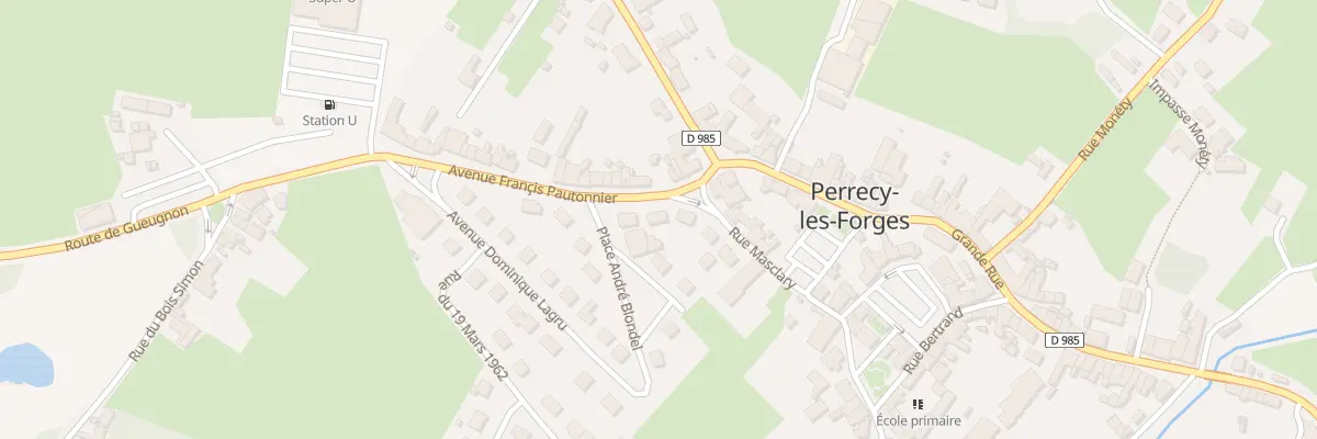 Plan du 3 Av Françis Pautonnier à Perrecy-les-Forges