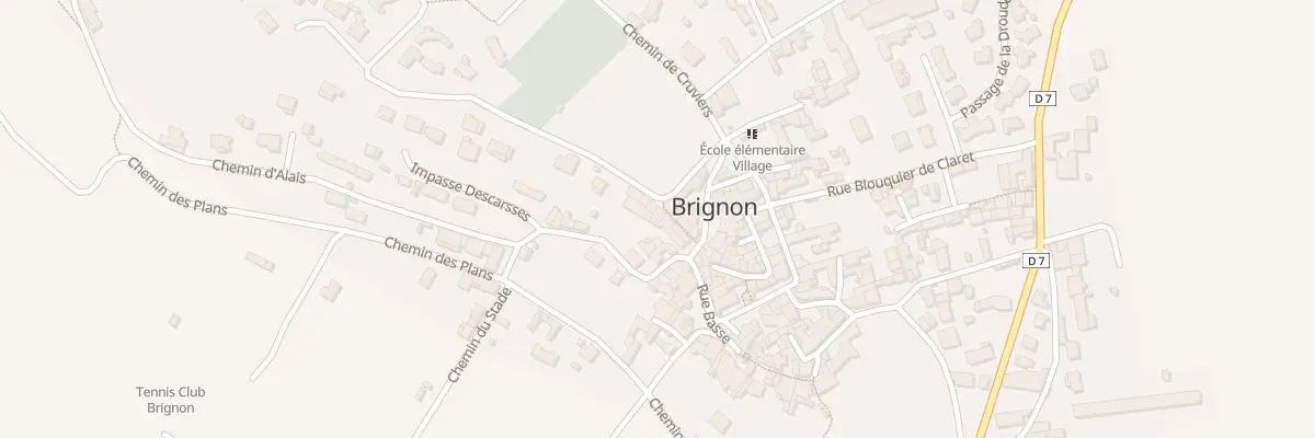 Plan du 3 Pas de l’Entraide à Brignon