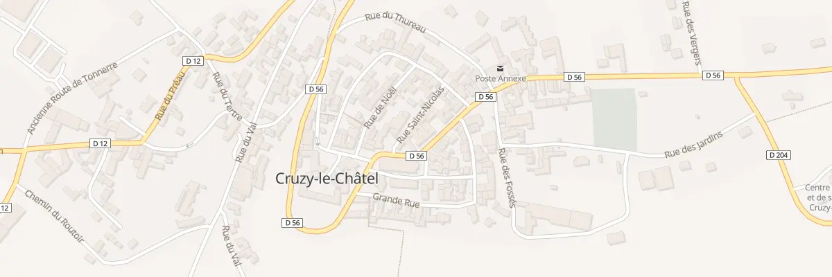 Plan du 20 Rue de la Ville à Cruzy-le-Châtel