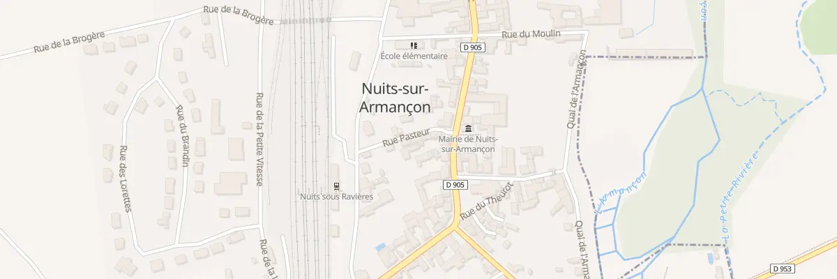 Plan du 5 Rue Pasteur à Nuits