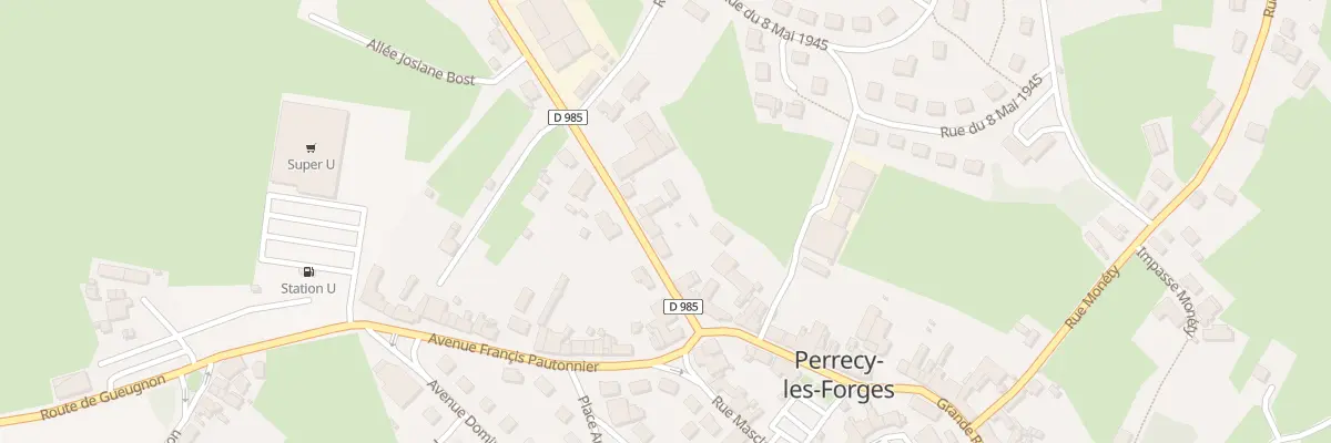 Plan du 10 Av Emiland Cognard à Perrecy-les-Forges