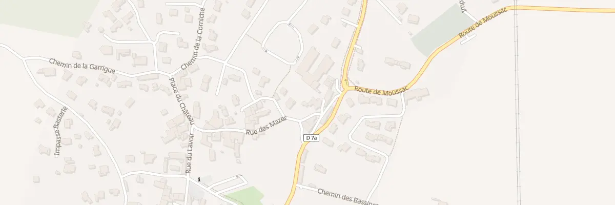 Plan du 185 Rue des Mazes à Sauzet