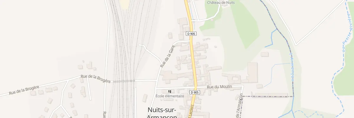Plan du 12 Rue de la Gare à Nuits