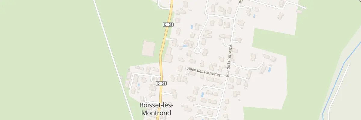 Plan du 5 All des Fauvettes à Boisset-lès-Montrond