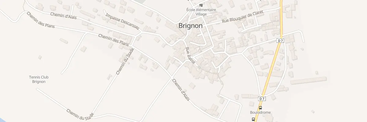 Plan du 2 Rue de la Dévalade à Brignon
