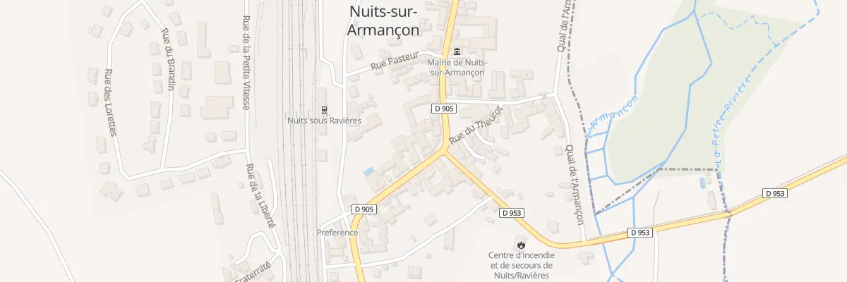 Plan du 1X Rue Marechal Leclerc à Nuits
