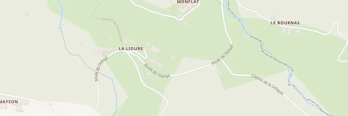 Plan du 1615 Rte de l’Adreyt à La Souche