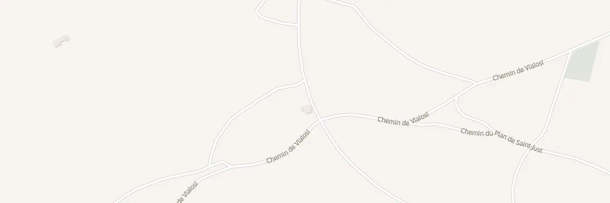 Plan du 610 Che de Vialosi à Saint-Just-et-Vacquières