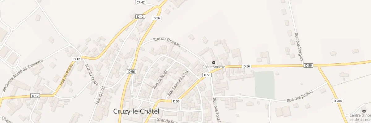 Plan du 4 Rue du Four à Cruzy-le-Châtel