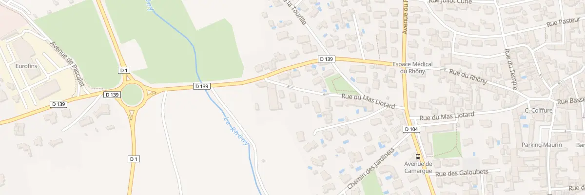 Plan du 399 Rue du Mas Liotard à Vergèze