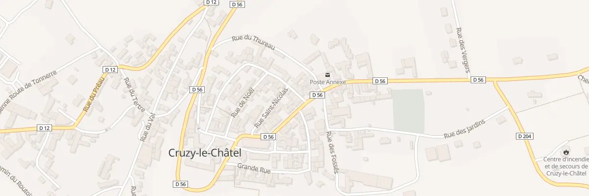 Plan du 6 Rue de la Ville à Cruzy-le-Châtel