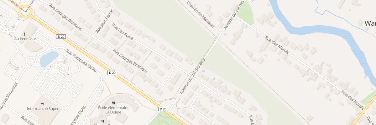 Plan du 2 Rue Leo Ferre à Warmeriville