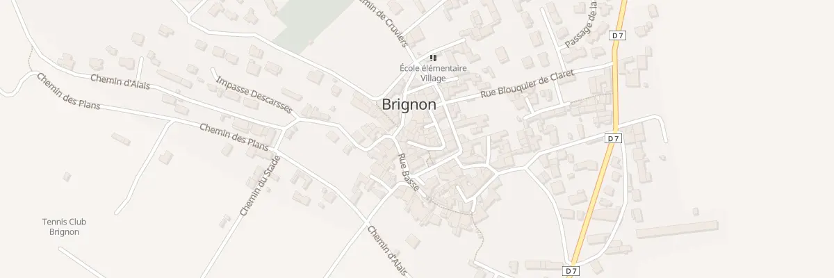 Plan du 18 Rue du Fort à Brignon