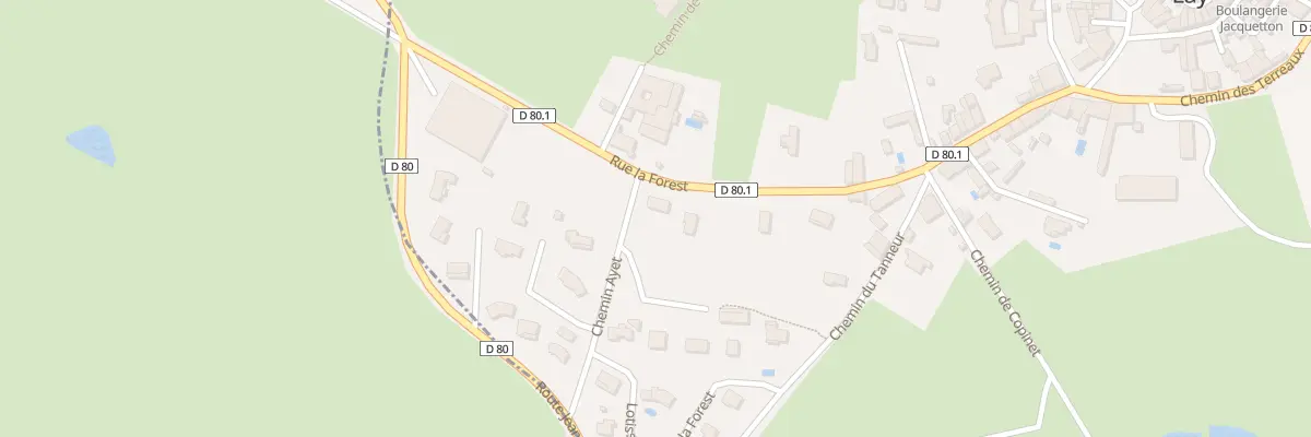 Plan du 5 Rue La Forest à Lay