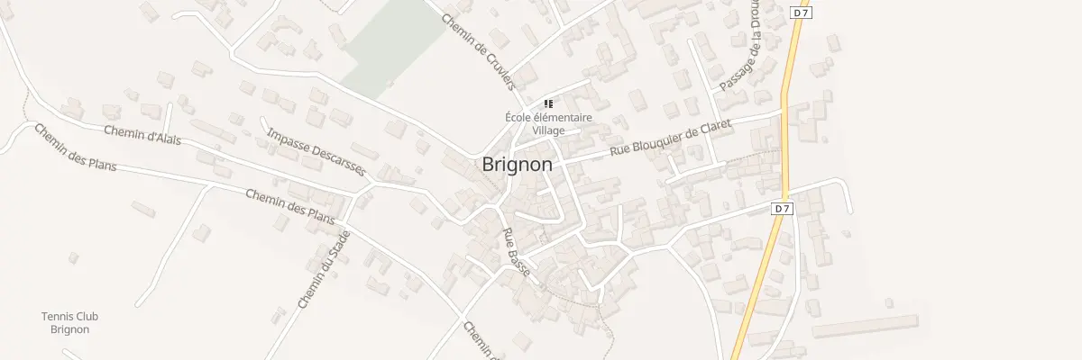 Plan du 2 Rue du Fort à Brignon