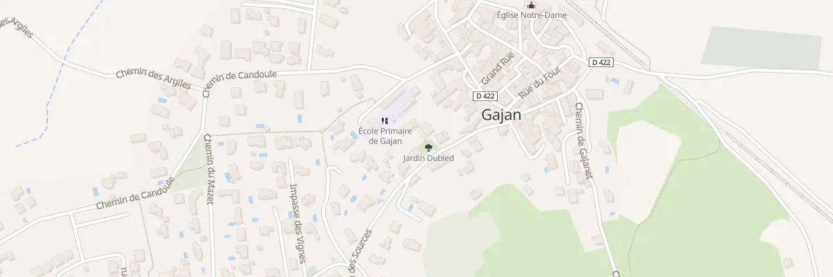 Plan du 5134 Che des Sources à Gajan