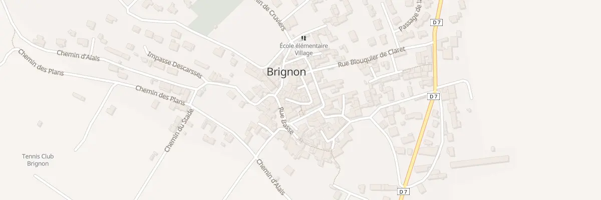 Plan du 14 Rue du Fort à Brignon