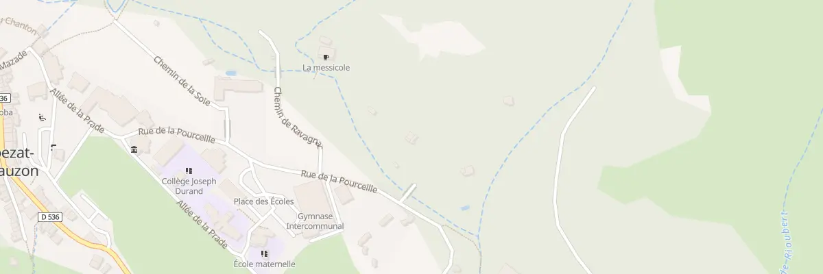 Plan du 369 Rue de la Pourceille à Montpezat-sous-Bauzon