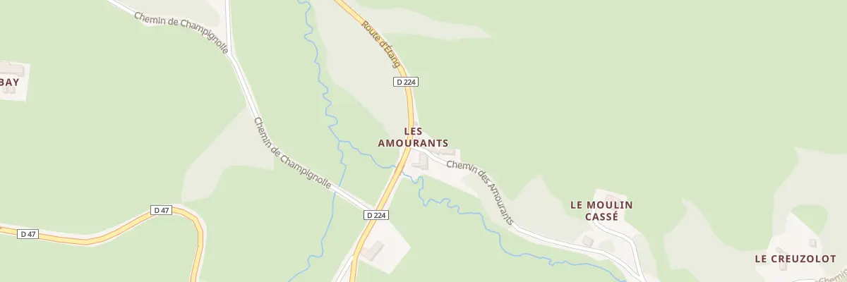 Plan du 5039 Les Amourants à La Tagnière