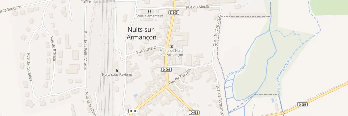 Plan du 4 Rue Marechal Leclerc à Nuits