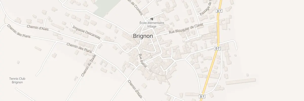 Plan du 12 Rue du Fort à Brignon