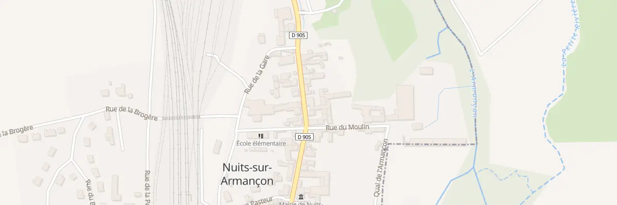 Plan du 24 Rue Marechal Leclerc à Nuits