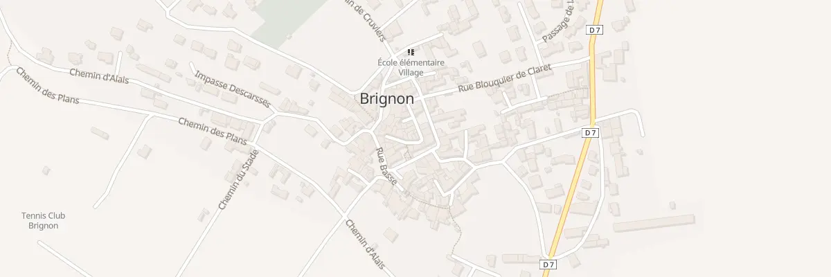 Plan du 10 Rue du Fort à Brignon