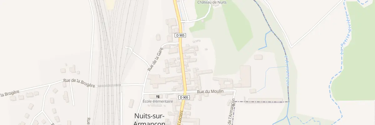 Plan du 30 Rue Marechal Leclerc à Nuits