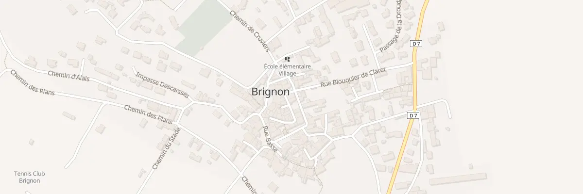 Plan du 1 Pl Raimond de Brignon à Brignon