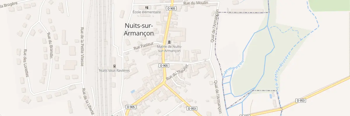 Plan du 4 Le Bourg Sud à Nuits