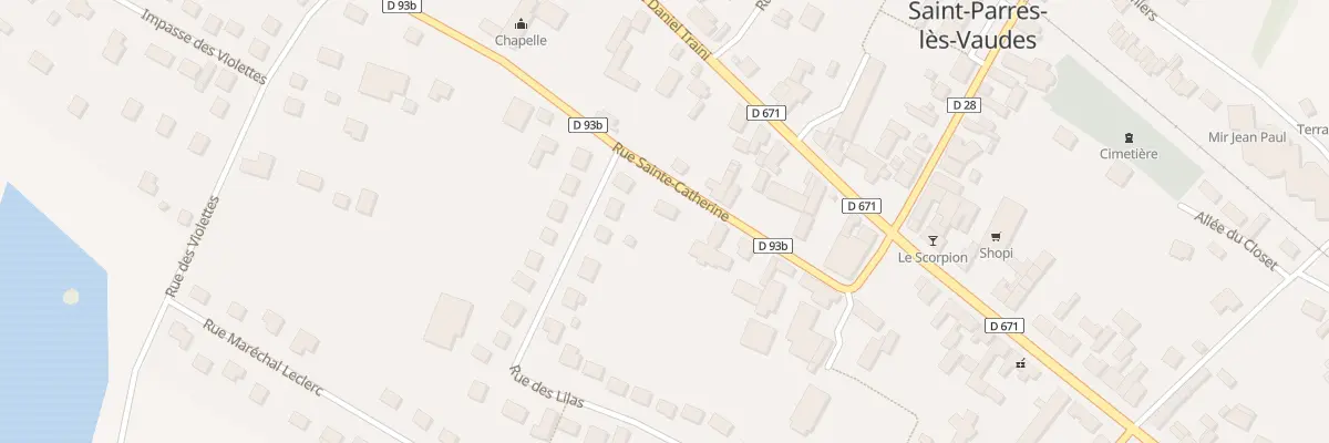 Plan du 10B Rue Sainte Catherine à Saint-Parres-lès-Vaudes