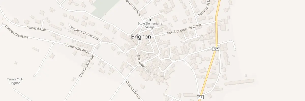 Plan du 8 Rue du Fort à Brignon