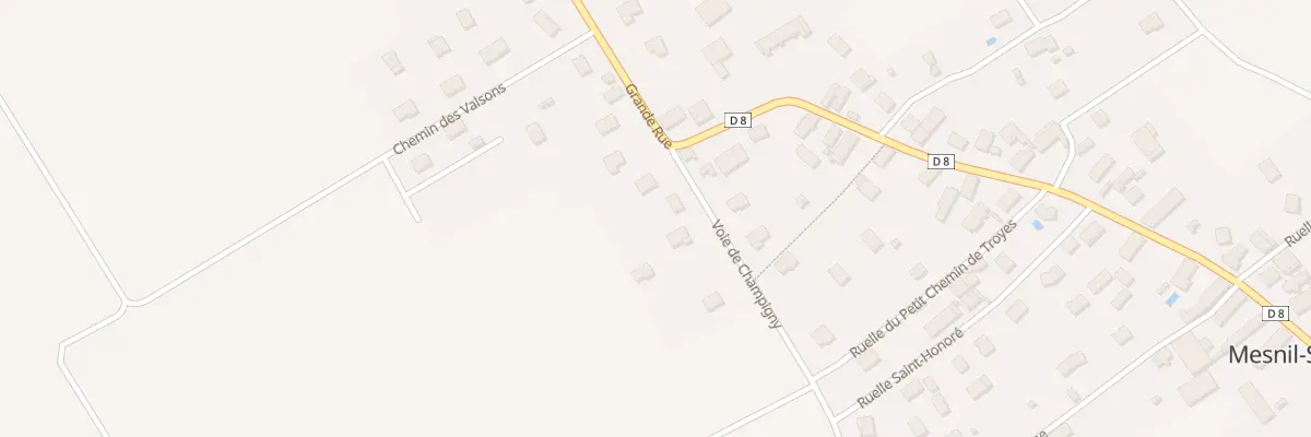 Plan du 4 Voie de Champigny à Mesnil-Sellières