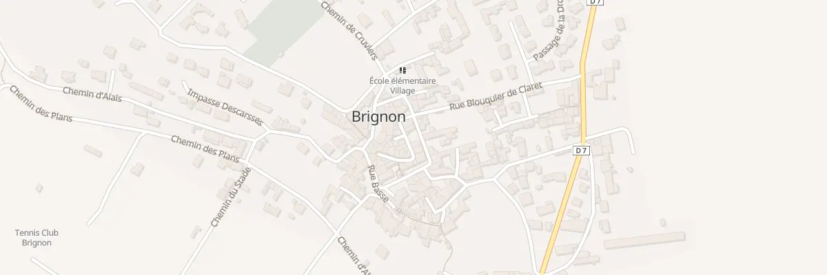 Plan du 6 Grand Rue à Brignon