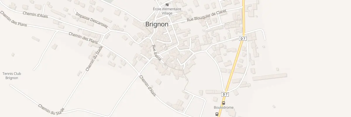 Plan du 3 Imp Quintaine à Brignon