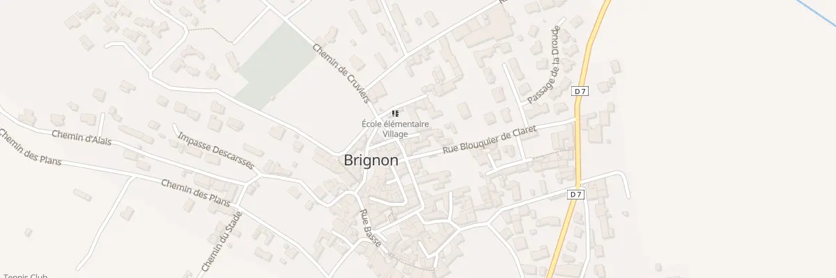 Plan du 2 Imp de la Liberté à Brignon