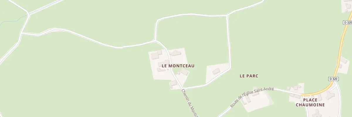 Plan du 5009 Le Monceau à Prizy