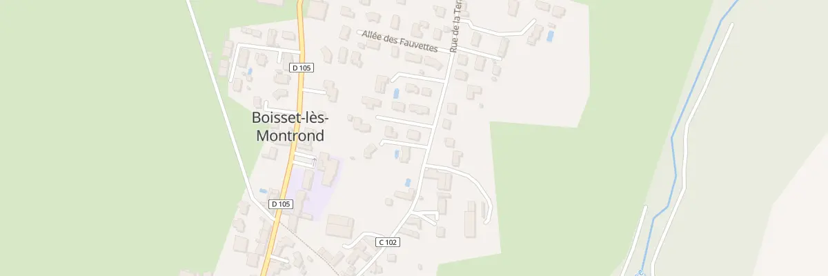 Plan du 23 Rue de la Terrasse à Boisset-lès-Montrond