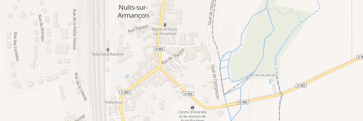 Plan du 12 Rue du Theurot à Nuits